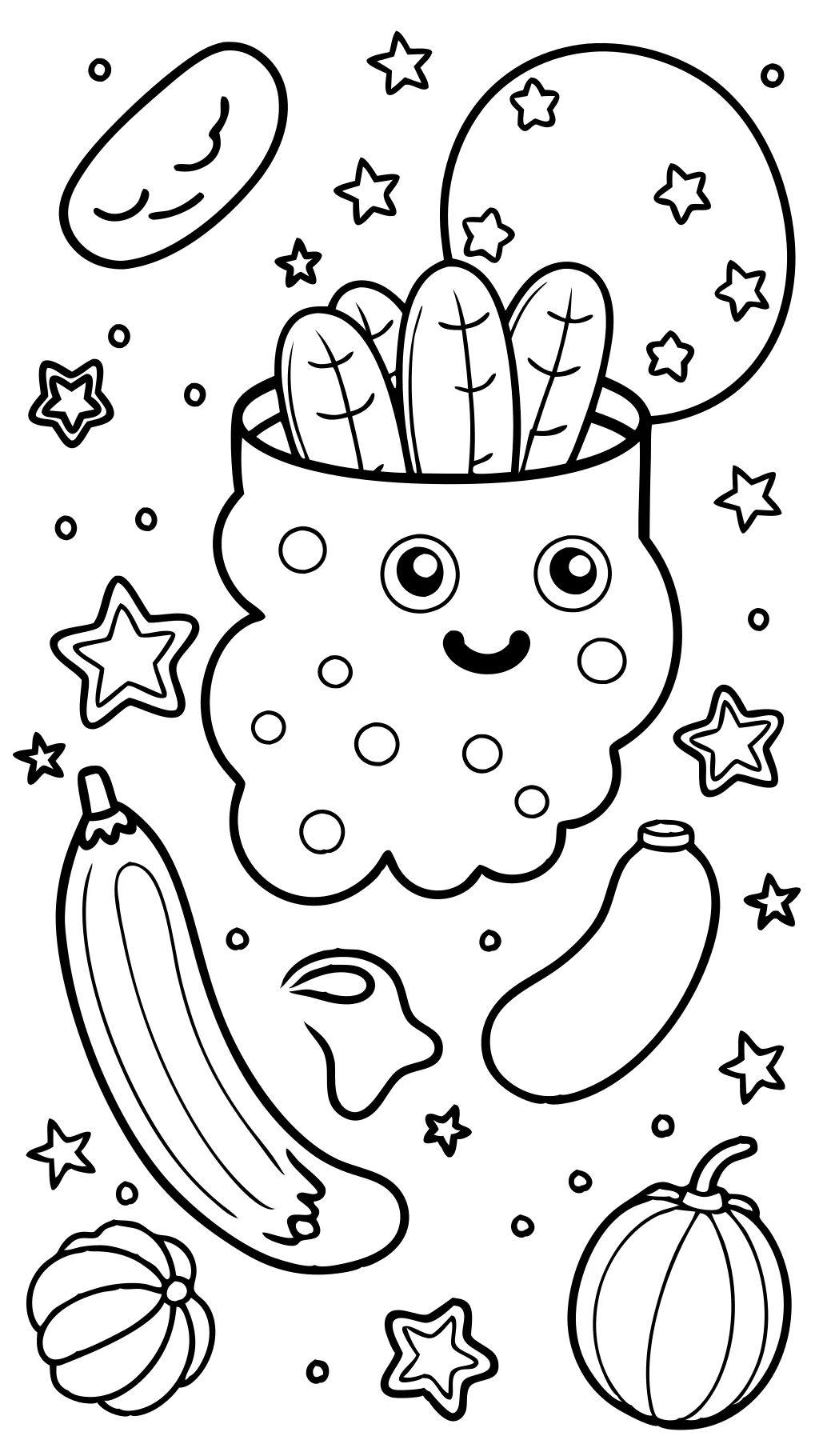 pickle coloring page